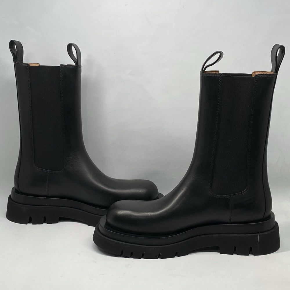 Bottega Veneta Lug Sole Leather Boots size 39.5